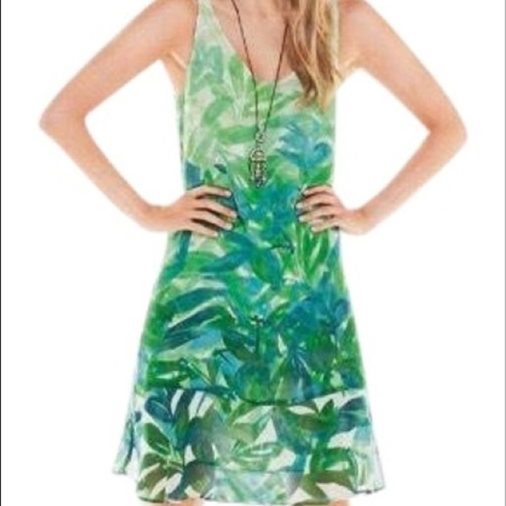 Cabi Castaway Tropical Print Dress